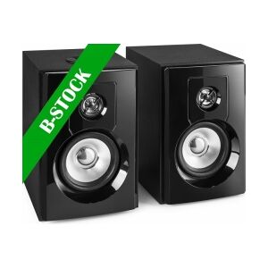 SHF404B Powered Bluetooth Bookshelf Speakers 4” MP3 