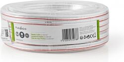Nedis Højttalerkabel   2 x 2,50 mm2   25,0 m   Viklet   Hvid, CAGW2500WT250 Nedis Højttalerkabel   2 x 2,50 mm2   25,0 m   Viklet   Hvid, CAGW2500WT250