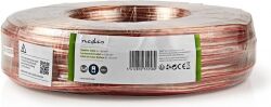 Nedis Højttalerkabel   2 x 1,50 mm2   100 m   Viklet   Gennemsigtig, CAGW1500TR1 Nedis Højttalerkabel   2 x 1,50 mm2   100 m   Viklet   Gennemsigtig, CAGW1500TR1