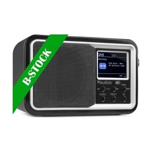 Anzio Portable DAB+ Radio with Battery Black 