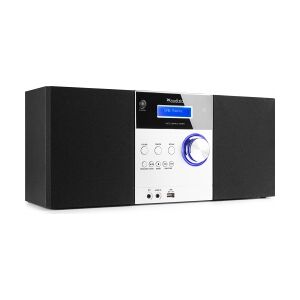 Stereoanlæg / Mini Hi-Fi anlæg med CD-afspiller, DAB+/FM Radio, Bluetooth og USB