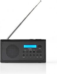 Nedis DAB+-radio   3 W   FM   Ur- og alarmfunktion   Sort, RDDB1500BK TILBUD NU Nedis DAB+-radio   3 W   FM   Ur- og alarmfunktion   Sort, RDDB1500BK TILBUD NU