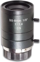 CCD zoomlinse F1,4 / 3,5-8mm (2,3x zoom) TILBUD NU