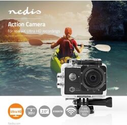 Nedis Action-kamera   Real 4K Ultra HD   Wi-Fi   Vandtæt etui, ACAM61BK TILBUD Nedis Action-kamera   Real 4K Ultra HD   Wi-Fi   Vandtæt etui, ACAM61BK TILBUD