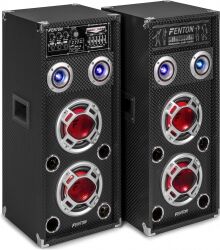 Aktivt højttalersæt KA-26 med LED lys / 2x6.5" bas 800W / karaoke-funktion / USB Aktivt højttalersæt KA-26 med LED lys / 2x6.5" bas 800W / karaoke-funktion / USB
