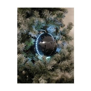 Europalms LED Snowball 8cm, black 5x TILBUD NU sort