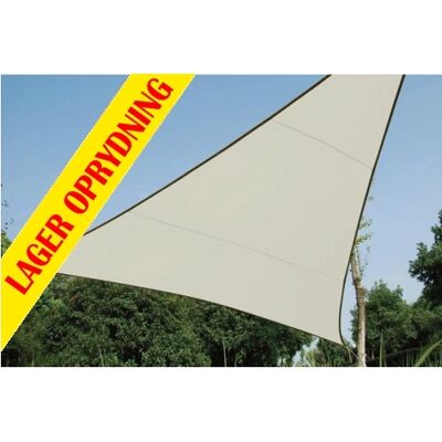 Perel - Trekantet solsejl 3,6 x 3,6 x 3,6m CREMEHVID TILBUD NU Perel - Trekantet solsejl 3,6 x 3,6 x 3,6m CREMEHVID TILBUD NU