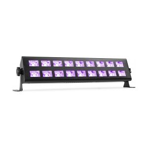 UV lys bar, BUV293 med 18 stk. kraftige UV LED / 42cm bred / solid monteringsfod