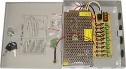 CCTV strømforsyning 12VDC / 10A stabilisert, 9 udgange TILBUD NU stabiliseret CCTV strømforsyning 12VDC / 10A stabilisert, 9 udgange TILBUD NU stabiliseret