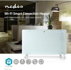 Nedis Wi-Fi Smart-konvektionsradiator   Termostat   Frontpanel af glas   2000 W Nedis Wi-Fi Smart-konvektionsradiator   Termostat   Frontpanel af glas   2000 W