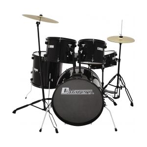 Dimavery DS-200 Drum set, black TILBUD NU trommesæt tromme sort sæt