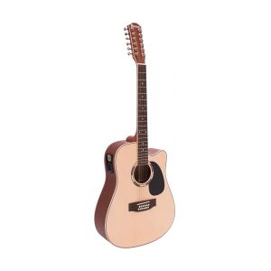 Dimavery DR-612 Western guitar 12-string, nature TILBUD NU