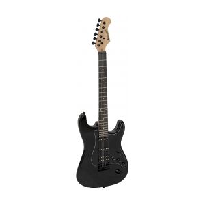 Dimavery ST-312 E-Guitar, black/black TILBUD NU