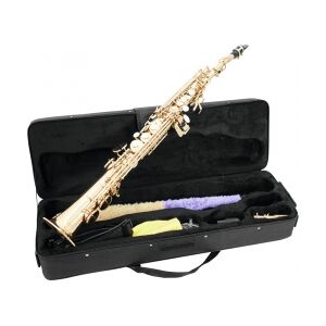 Dimavery SP-10 Bb Soprano Saxophone, gold TILBUD NU sopransaxofon saxofon guld