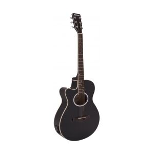 Dimavery AW-400 Western guitar LH, black TILBUD NU vestlig sort