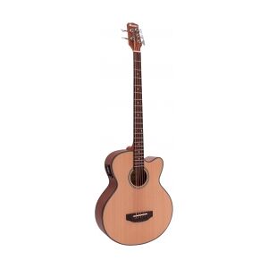 Dimavery AB-455 Acoustic Bass, 5-string, nature strenget akustisk natur snor