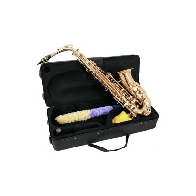 Dimavery SP-30 Eb Alto Saxophone, gold TILBUD NU saxofon guld Dimavery SP-30 Eb Alto Saxophone, gold TILBUD NU saxofon guld