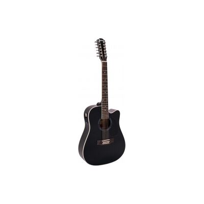 Dimavery DR-612 Western Guitar 12 string, black TILBUD vestlig streng sort snor Dimavery DR-612 Western Guitar 12 string, black TILBUD vestlig streng sort snor