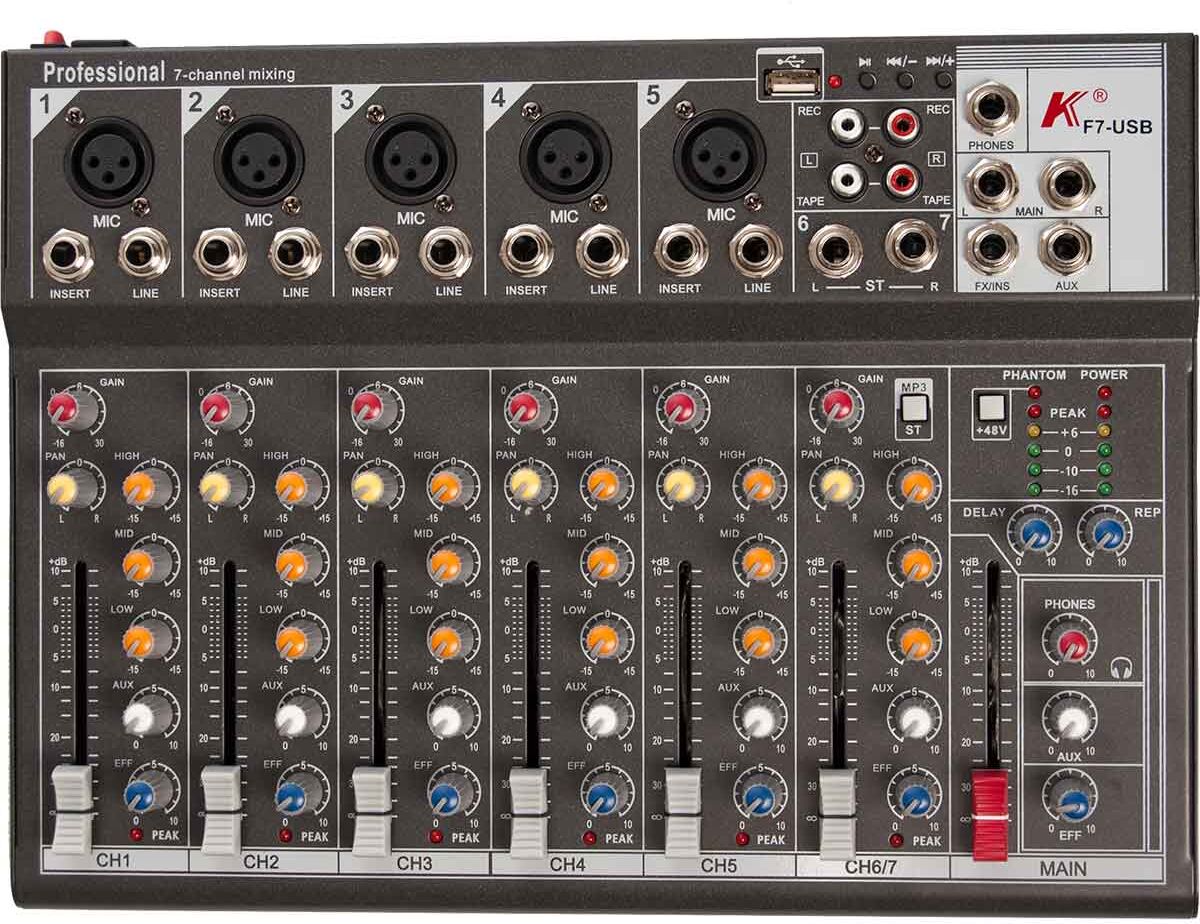 K F7-USB mixer K F7-USB mixer