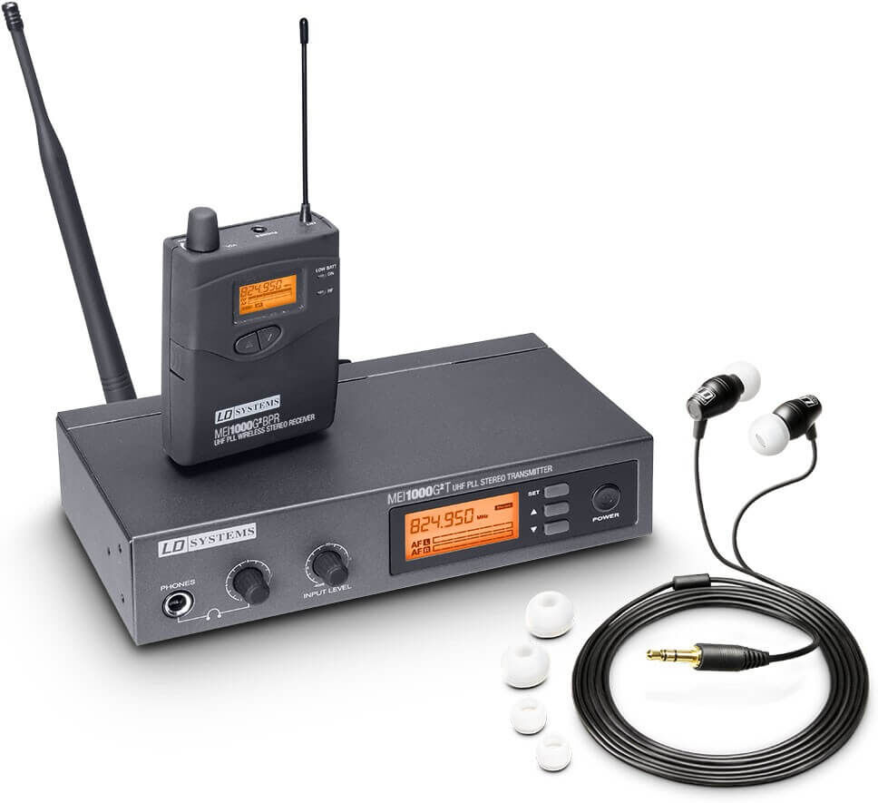 LD Systems MEI 1000 G2 trådløs in-ear monitor LD Systems MEI 1000 G2 trådløs in-ear monitor