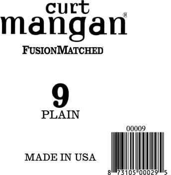 Curt Mangan 00009 løs plain-steel guitarstreng .009