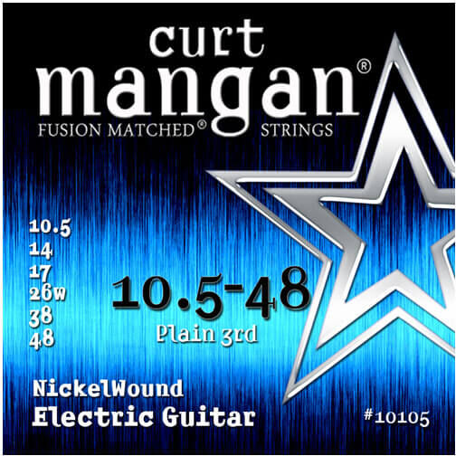 Curt Mangan 10105 Nickel Wound el-guitarstrenge 0105-048 Curt Mangan 10105 Nickel Wound el-guitarstrenge 0105-048