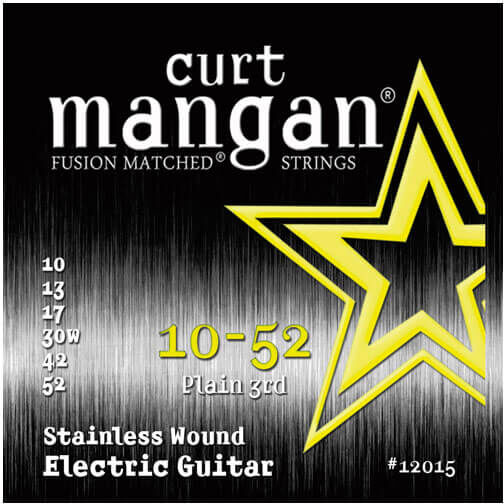 Curt Mangan 12015 Stainless Wound el-guitarstrenge 010-052 Curt Mangan 12015 Stainless Wound el-guitarstrenge 010-052