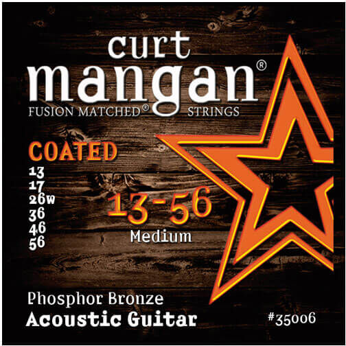 Curt Mangan 35006 Coated Phosphor Bronze western-guitarstrenge 013-056 Curt Mangan 35006 Coated Phosphor Bronze western-guitarstrenge 013-056