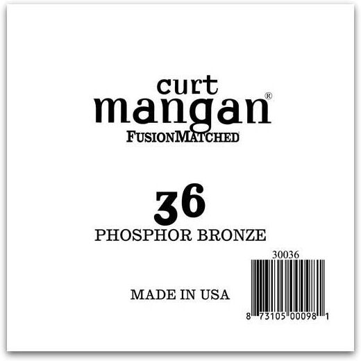 Curt Mangan 30036 løs phosphor bronze guitarstreng .036 Curt Mangan 30036 løs phosphor bronze guitarstreng .036