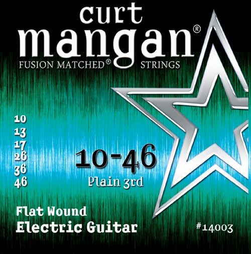 Curt Mangan 14003 Flatwound el-guitarstrenge 010-046 Curt Mangan 14003 Flatwound el-guitarstrenge 010-046