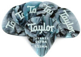 Taylor Premium 351 Thermex Ultra 1,25 mm plektre (6 stk) abalone Taylor Premium 351 Thermex Ultra 1,25 mm plektre (6 stk) abalone