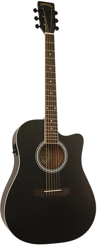 Santana ST-100EQCW SA BK v2 western-guitar satin black Santana ST-100EQCW SA BK v2 western-guitar satin black