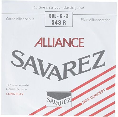 Savarez 543R Alliance G3 løs spansk guitar-streng, rød Savarez 543R Alliance G3 løs spansk guitar-streng, rød