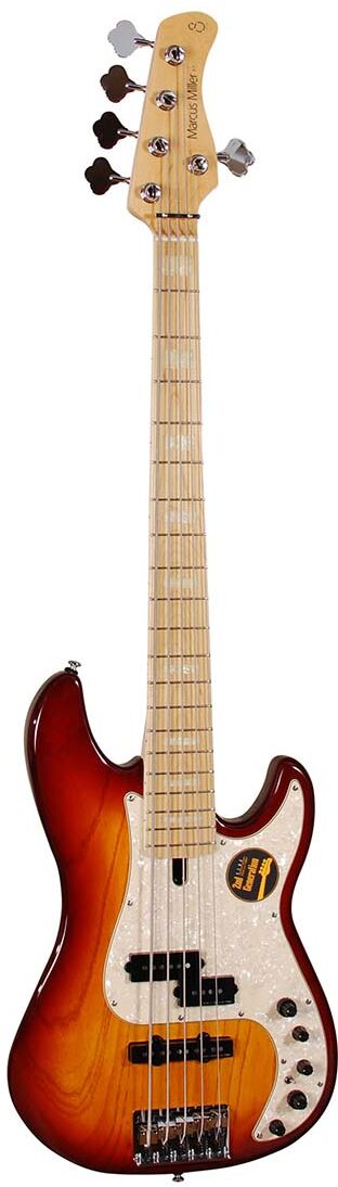 Sire Marcus Miller P7 SWAMP ASH-5 2nd Gen TS el-bas, 5-strenget tabacco sunburst Sire Marcus Miller P7 SWAMP ASH-5 2nd Gen TS el-bas, 5-strenget tabacco sunburst