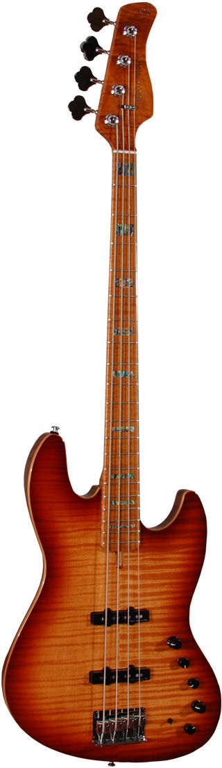 Sire Marcus Miller V10 SWAMP ASH-4 2nd Gen TS el-bas tabacco sunburst