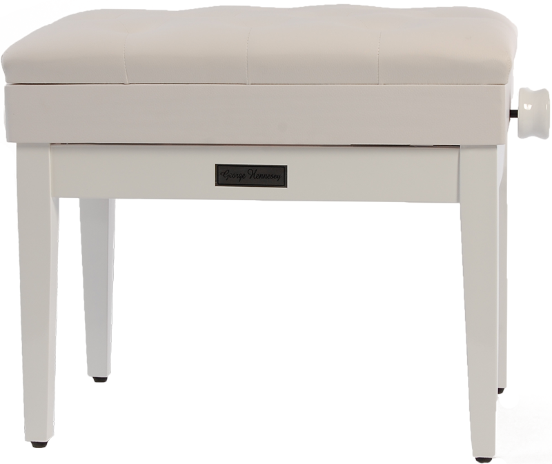 George Hennesey JBBH102-3/WH klaverbænk hvid George Hennesey JBBH102-3/WH klaverbænk hvid