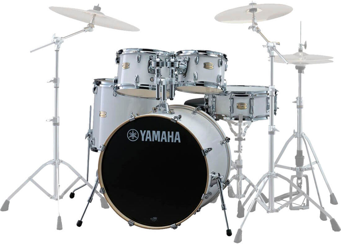Yamaha SBP0F5 PWH Stage Custom Birch trommesæt pure white Yamaha SBP0F5 PWH Stage Custom Birch trommesæt pure white