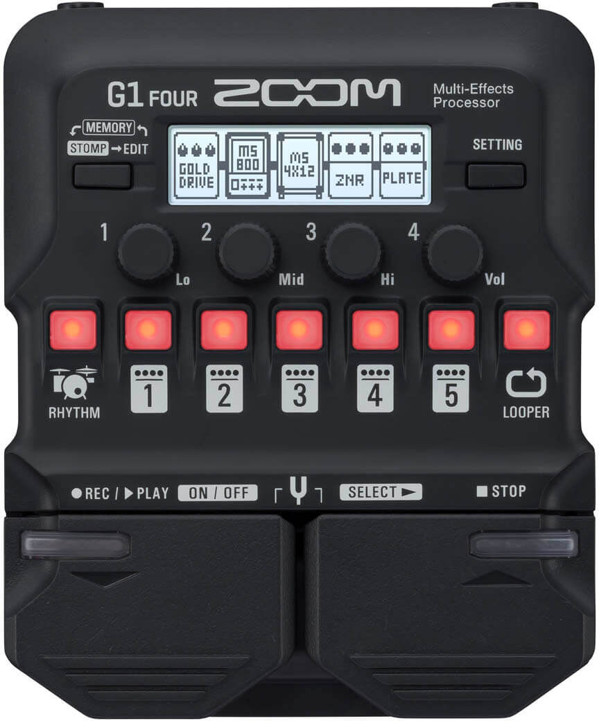 Zoom G1 Four guitar-multieffekt-pedalboard Zoom G1 Four guitar-multieffekt-pedalboard