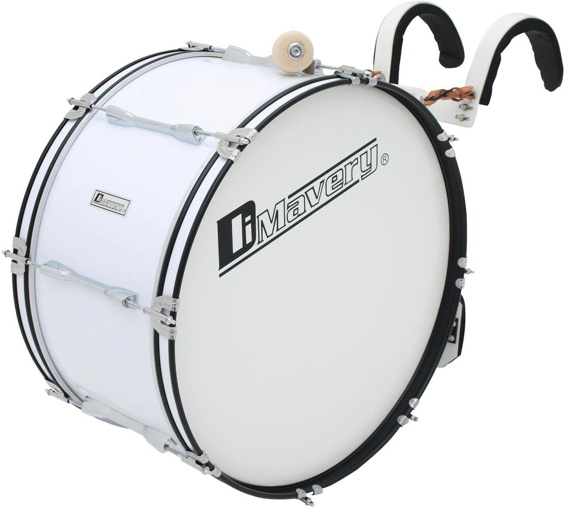 Dimavery MB-424 march-stortromme hvid Dimavery MB-424 march-stortromme hvid