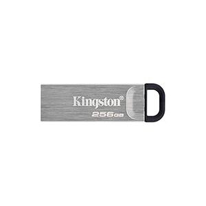 USB 3.2 nøgle 256GB (m/hank) Sølv - Kingston Kyson