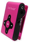 MP3 afspiller clip-on (4GB) Pink - Denver MPS-409