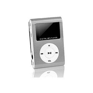 Setty MP3 Afspiller m/LCD + Høretelefon (microSD/32GB) Sølv