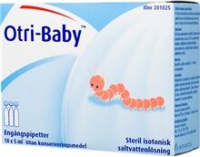Novartis Otri-Baby saltvattenlösning 18 st/pakke Novartis Otri-Baby saltvattenlösning 18 st/pakke