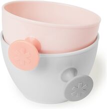 Skip Hop Easy-Grab Madskål Grå/Koral Skip Hop Easy-Grab Madskål Grå/Koral