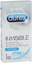 Durex Kondom Invisible 6 st/pakke Durex Kondom Invisible 6 st/pakke