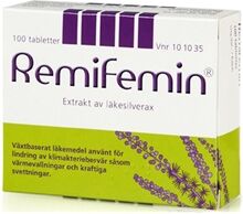 Midsona Sverige Remifemin  (Växtbaserat läkemedel) 100 tabletter Midsona Sverige Remifemin  (Växtbaserat läkemedel) 100 tabletter