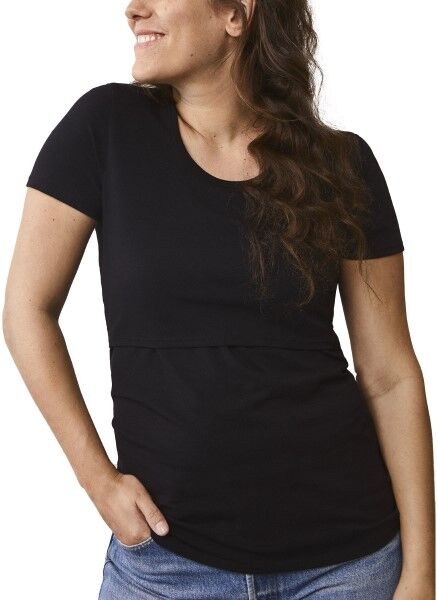 Boob Classic Short Sleeve Nursing T-Shirt - Black * Kampagne * Boob Classic Short Sleeve Nursing T-Shirt - Black * Kampagne *