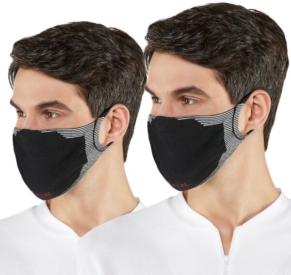 Falke 2-pak Sporty Community Face Mask - Black * Kampagne * Falke 2-pak Sporty Community Face Mask - Black * Kampagne *