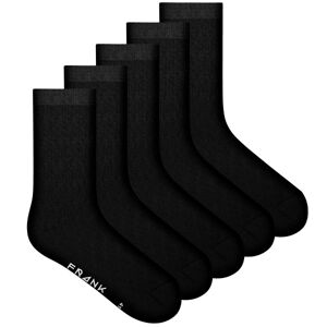 Frank Dandy 5-pak Bamboo Solid Crew Socks - Black * Kampagne *