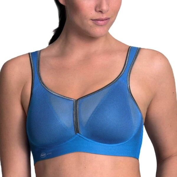 Anita Active Air Control DeltaPad Sports Bra - Blue/Grey * Kampagne *